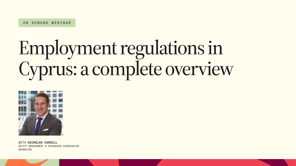 Cyprus employment regulations webinar | Boundless